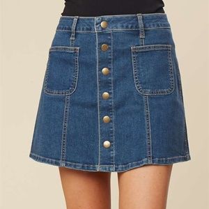 Alter'd State Cute Jean Skirt XS